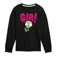 thumbnail image 1 of Invader ZIM - GIR Drinking with Slime on His Name - Toddler And Youth Short Sleeve Graphic T-Shirt, 1 of 5