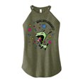 thumbnail image 1 of Invader ZIM - GIR Eating Candy - WHACHOOSAY - Juniors High Neck Tank Top, 1 of 5