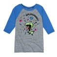 thumbnail image 1 of Invader ZIM - GIR Eating Candy - WHACHOOSAY - Toddler And Youth Raglan Graphic T-Shirt, 1 of 4