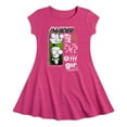 thumbnail image 1 of Invader ZIM - GIR Holding a Pig in the Air - Toddler And Youth Girls Fit And Flare Dress, 1 of 1