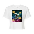 thumbnail image 1 of Invader ZIM - GIR Loves Tacos in Space - Juniors Cropped Cotton Blend T-Shirt, 1 of 5