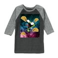 thumbnail image 1 of Invader ZIM - GIR Loves Tacos in Space - Toddler And Youth Raglan Graphic T-Shirt, 1 of 6