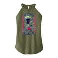 thumbnail image 1 of Invader ZIM - GIR Screaming Destroy - Checkered Board Retro Style - Juniors High Neck Tank Top, 1 of 5