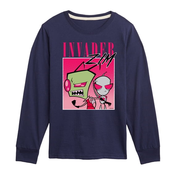 Invader ZIM - GIR and ZIM - Retro Style 90's Box - Toddler And Youth Short Sleeve Graphic T-Shirt