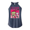 thumbnail image 1 of Invader ZIM - GIR and ZIM - Retro Style - Juniors High Neck Tank Top, 1 of 5