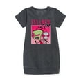 thumbnail image 1 of Invader ZIM - GIR and ZIM - Retro Style - Toddler And Youth Girls Fleece Dress, 1 of 1