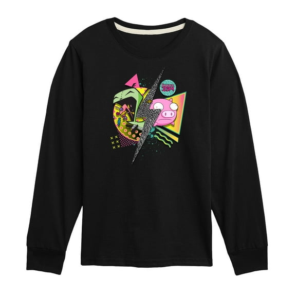 Invader ZIM - Invaders Bolt with Pig - Retro Style - Toddler And Youth Short Sleeve Graphic T-Shirt