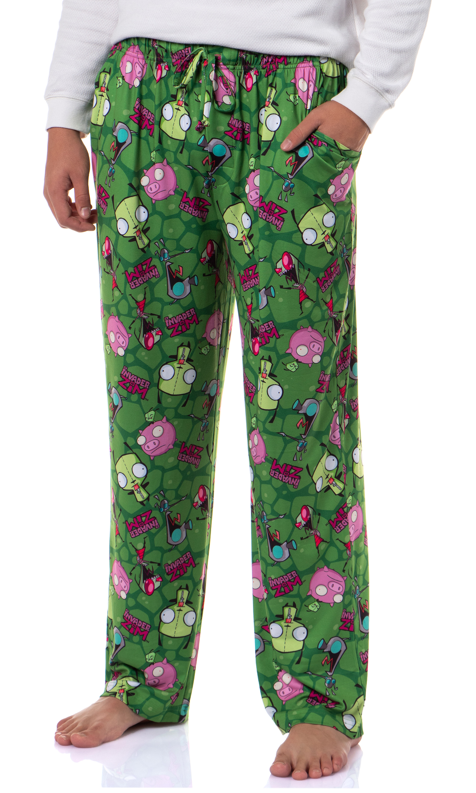 Calça De Pijama Invader ZIM Adulto | Estampa Gir E Pig - Conforto E Estilo