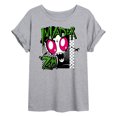 thumbnail image 1 of Invader ZIM - ZIM Angry - Retro Checkered Board - Juniors Ideal Flowy Muscle T-Shirt, 1 of 5