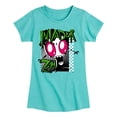 thumbnail image 1 of Invader ZIM - ZIM Angry - Retro Checkered Board - Toddler And Youth Girls Short Sleeve Graphic T-Shirt, 1 of 5