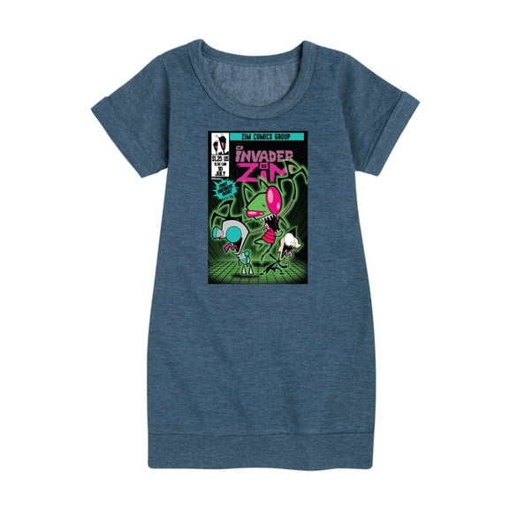 Invader ZIM - ZIM Comics Group - First Fantastic Issue - Toddler And Youth Girls Fleece Dress