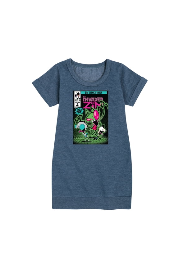 - ZIM Comics Group - First Fantastic Issue - Toddler And Youth Girls Fleece Dress