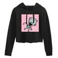 thumbnail image 1 of Invader ZIM - ZIM Happily Sticking His Tongue Out - You Gonna Make Biscuits - Juniors Cropped Pullover Hoodie, 1 of 5