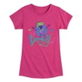 thumbnail image 1 of Invader ZIM - ZIM Screaming I'll Destroy You - Retro Style - Toddler And Youth Girls Short Sleeve Graphic T-Shirt, 1 of 5