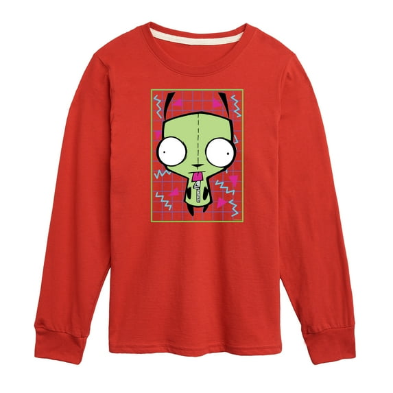 Invader ZIM - ZIM Sticking His Tongue Out - Retro Style Grid - Toddler And Youth Short Sleeve Graphic T-Shirt