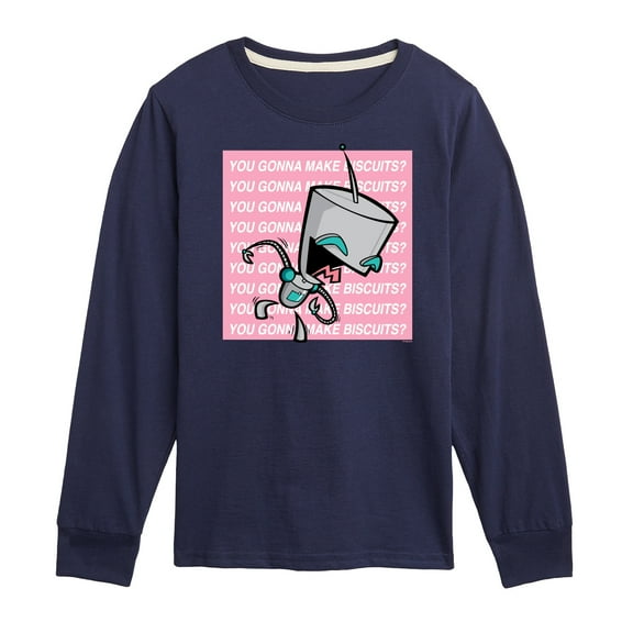 Invader ZIM - ZIM Sticking His Tongue Out - You Gonna Make Biscuits - Toddler And Youth Short Sleeve Graphic T-Shirt
