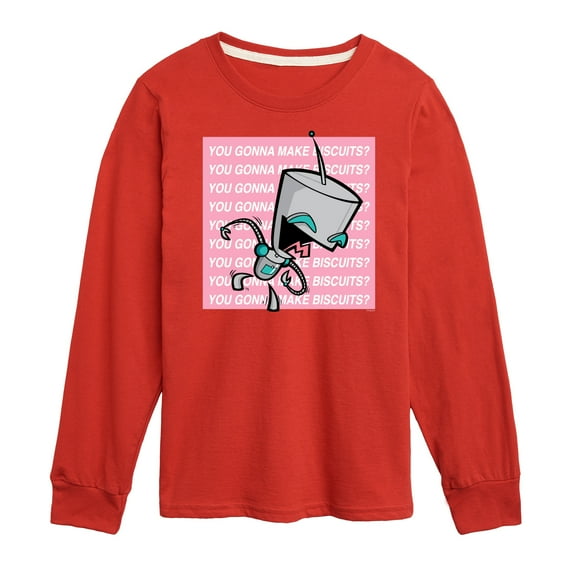 Invader ZIM - ZIM Sticking His Tongue Out - You Gonna Make Biscuits - Toddler And Youth Short Sleeve Graphic T-Shirt