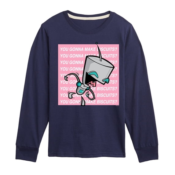 Invader ZIM - ZIM Sticking His Tongue Out - You Gonna Make Biscuits - Toddler And Youth Short Sleeve Graphic T-Shirt