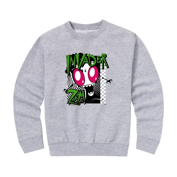 Invader ZIM - ZIM and GIR - Toddler And Youth Crewneck Fleece Sweatshirt
