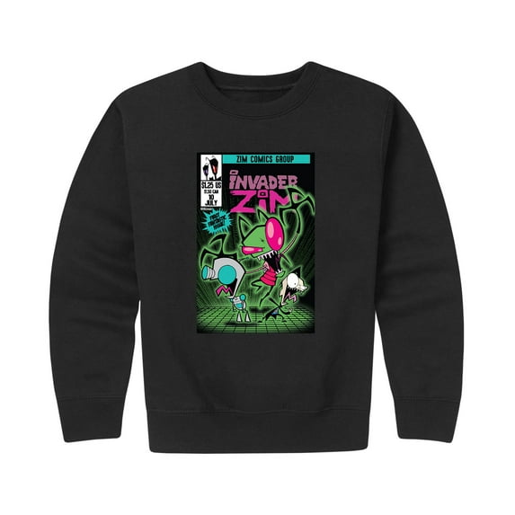 Invader ZIM - ZIM and GIR - Toddler And Youth Crewneck Fleece Sweatshirt