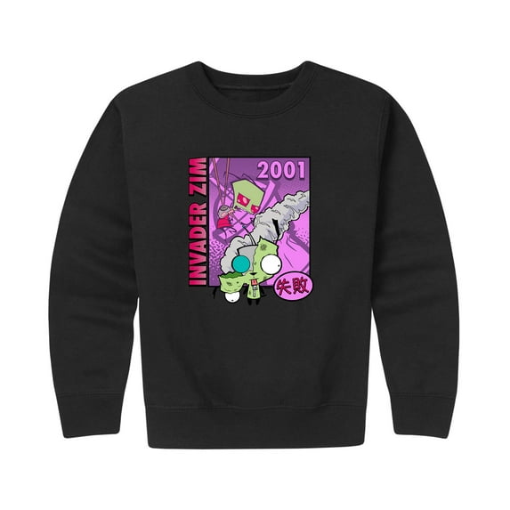 Invader ZIM - ZIM and GIR - Toddler And Youth Crewneck Fleece Sweatshirt