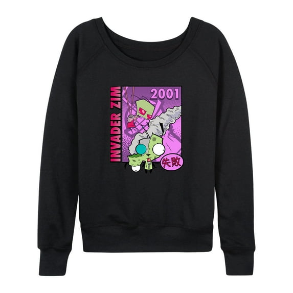 Invader ZIM - ZIM and GIR - Women's Lightweight French Terry Long Sleeve Shirt
