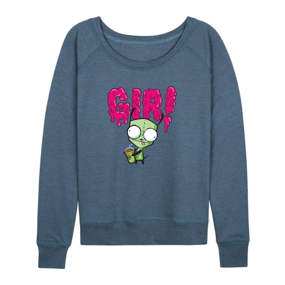 Invader ZIM - ZIM and GIR - Women's Lightweight French Terry Long Sleeve Shirt