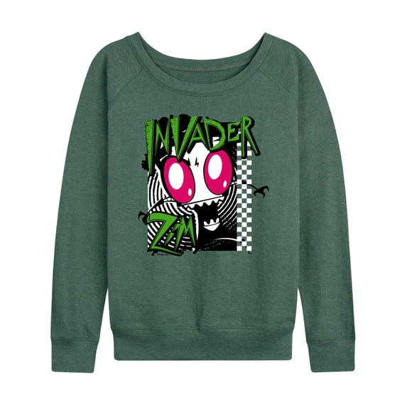 Invader ZIM - ZIM and GIR - Women's Lightweight French Terry Long Sleeve Shirt