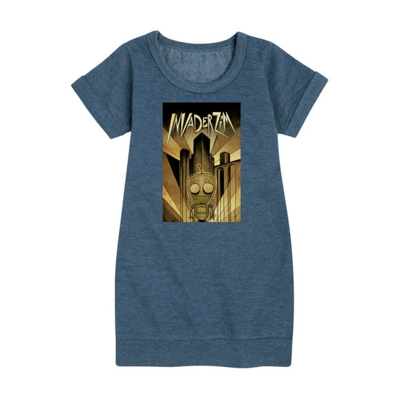 Invader ZIM - ZIM in Golden Metropolis - Toddler And Youth Girls Fleece Dress