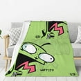 InvaderZim (1) Throw Blanket For Couch Super Soft Cozy Blankets For