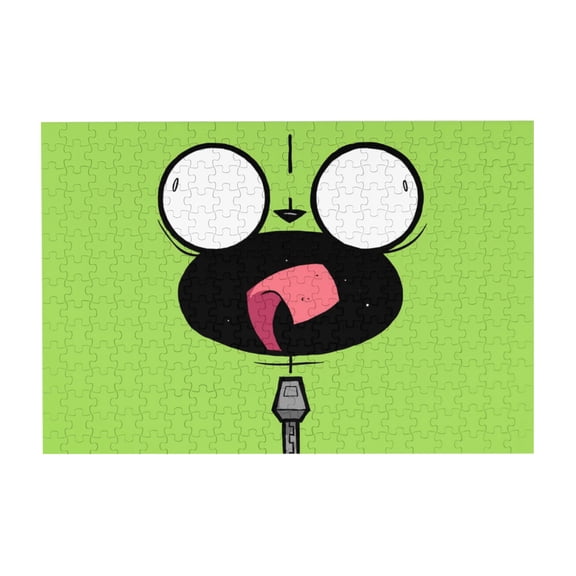 Invader Zim 300 Piece Puzzles,Wooden Jigsaw Puzzle,Home Decor Birthday Party Gift,Fun And Challenging Family Games