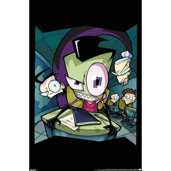 Invader Zim - Alien Master Plan Wall Poster, 14.725" x 22.375 ...