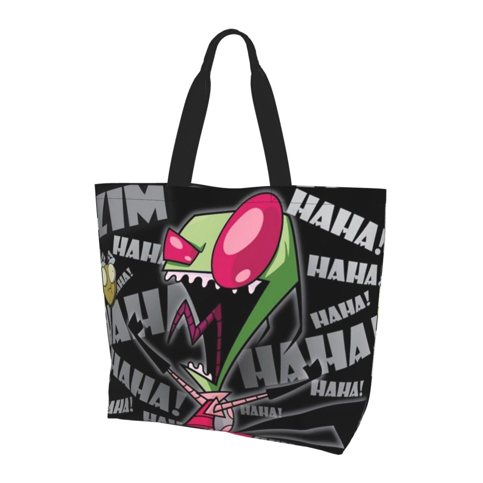 Invader Zim Animation Tote Bags Reusable Women Shoulder Bag Grocery Bag ...