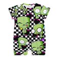 thumbnail image 1 of Invader Zim Baby Boy Girl Romper Short Sleeve Cotton Bodysuit Outfits Jumpsuit Summer One Piece Clothes, 1 of 8