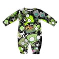 thumbnail image 1 of Invader Zim Baby Onesie Romper Footless Infant Long Sleeve Jumpsuit for Boys Girls, 1 of 8