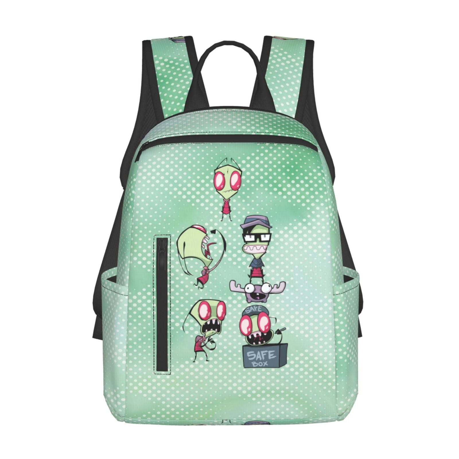 Invader Zim Backpack Student School Bag Bookbag Satchel Lightweight