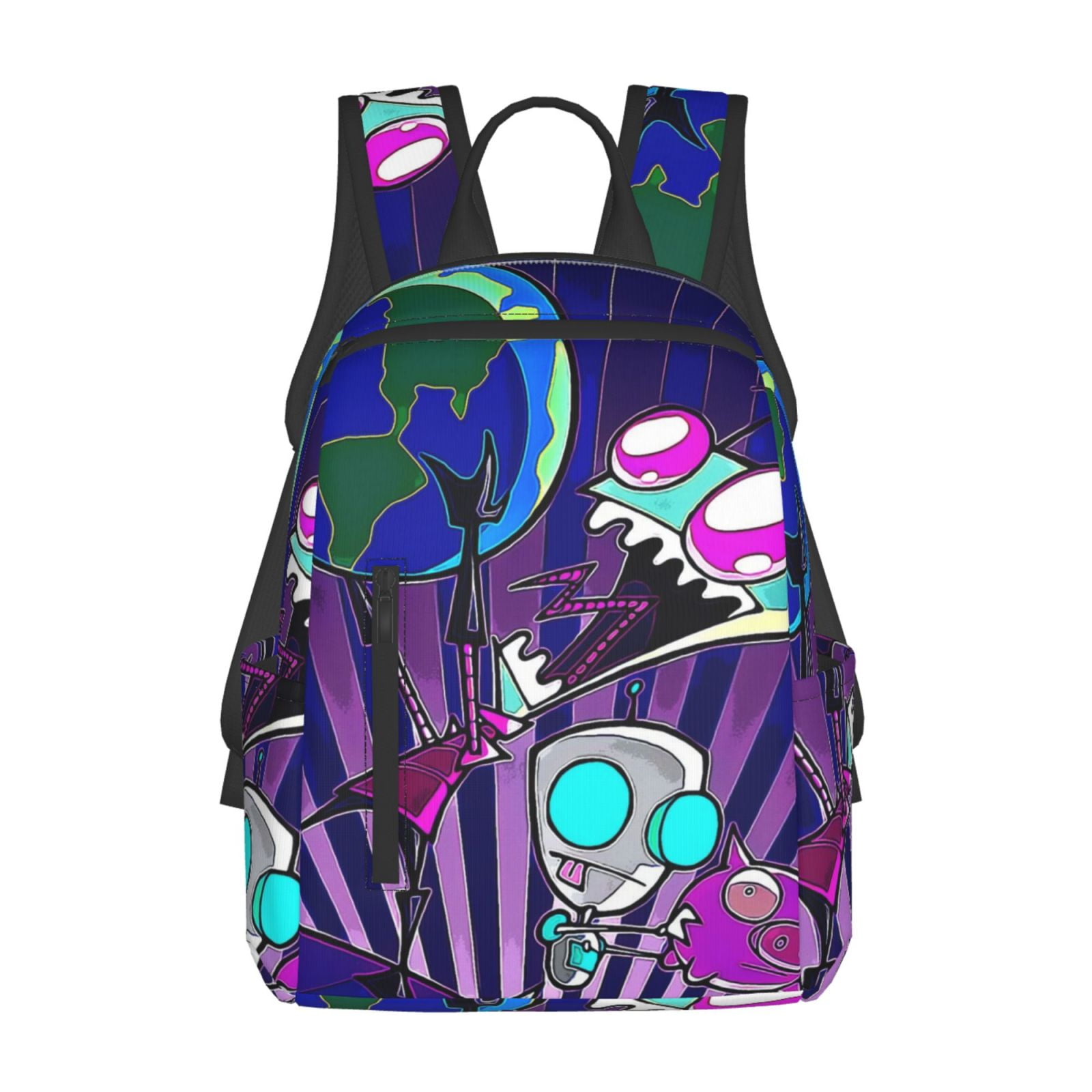 Invader Zim Backpack Student School Bag Bookbag Satchel Lightweight