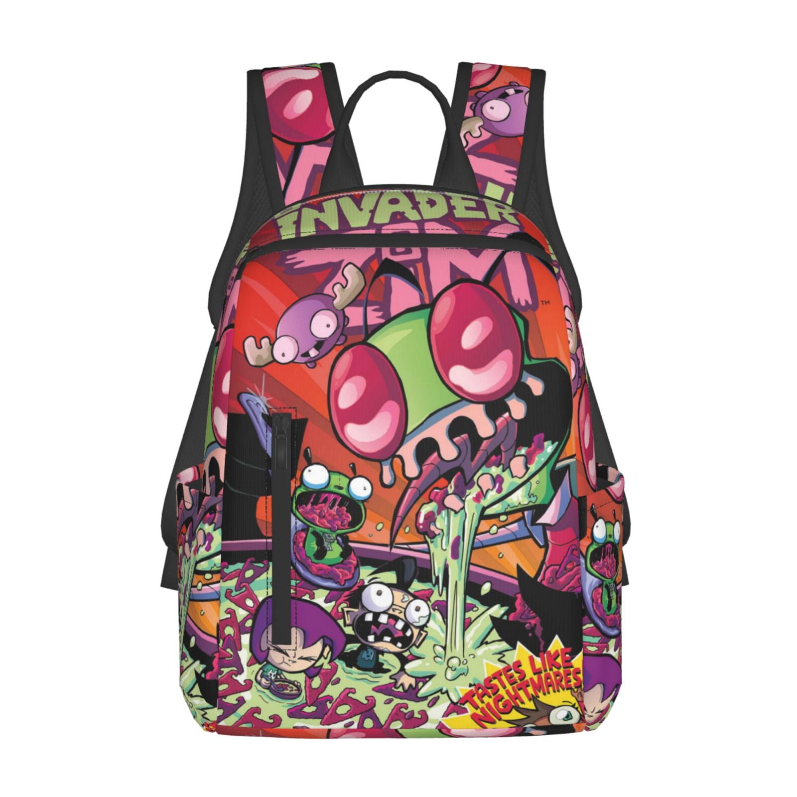 Invader Zim Backpack Student School Bag Bookbag Satchel Lightweight