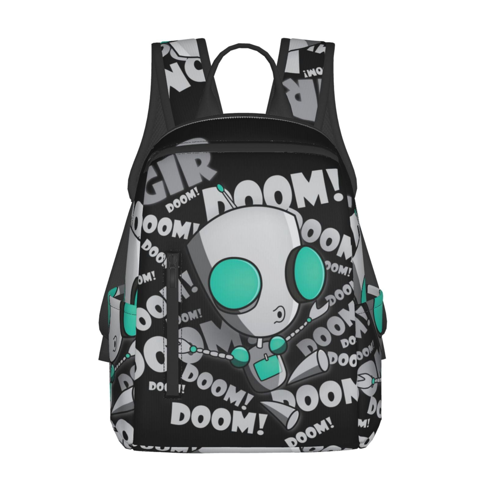 Invader Zim Backpack Student School Bag Bookbag Satchel Lightweight