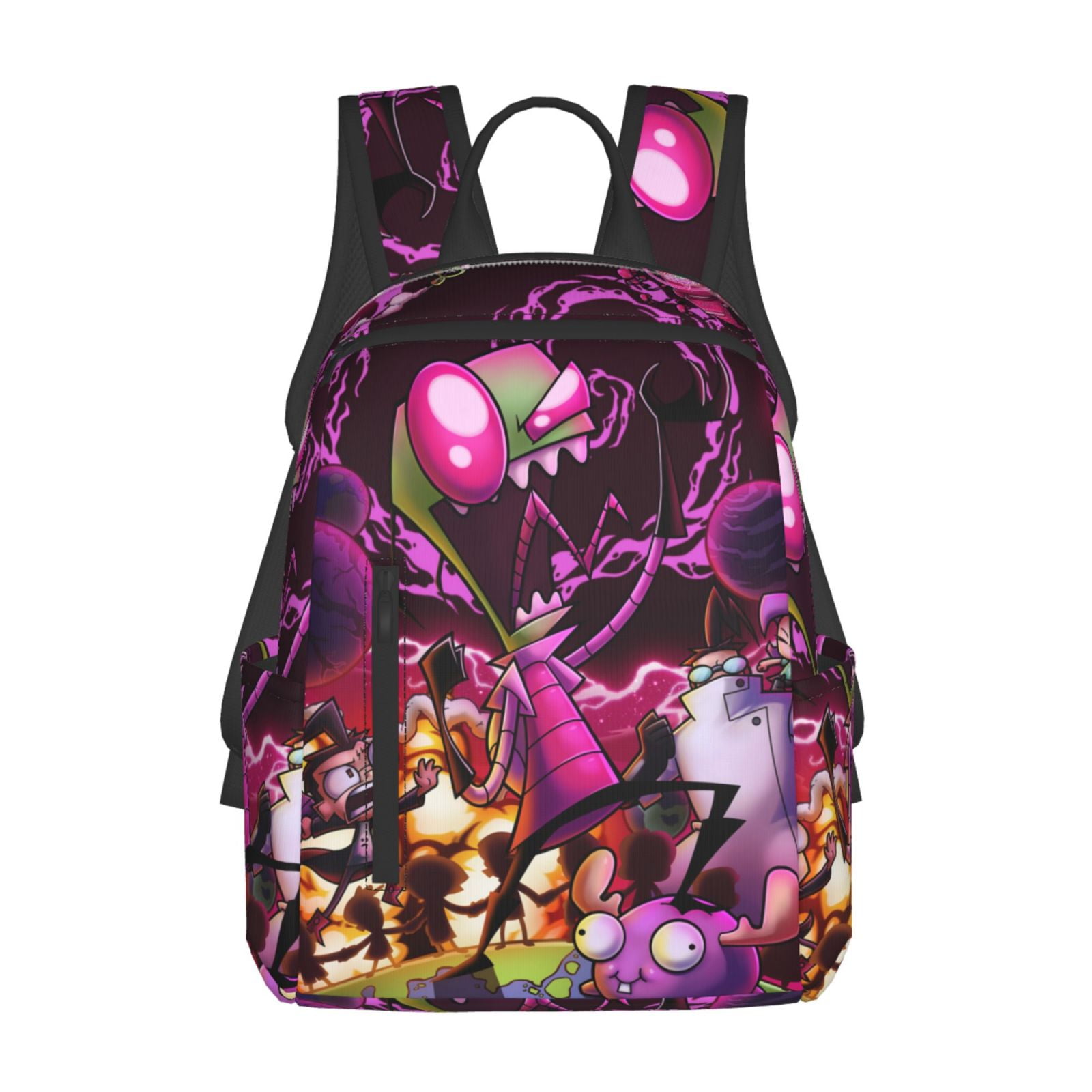 Invader Zim Backpack Student School Bag Bookbag Satchel Lightweight