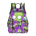 thumbnail image 1 of Invader Zim Backpack Student School Bag Bookbag Satchel Lightweight Unisex Daypack Knapsack Rucksack, 1 of 8
