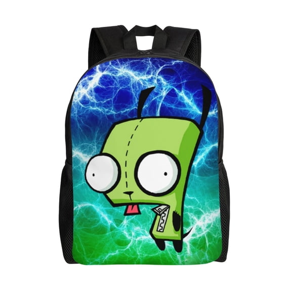 Invader Zim Backpacks Casual Daypacks Student Book Bag Printing Satchel Rucksack Lightweight Schoolbag