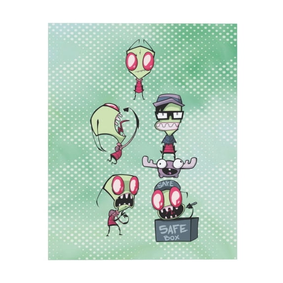 Invader Zim Canvas Decorative Poster Art Picture Painting Bedroom Painting Decor Dinner Room Living Room Posters Gift Unframe Wall Poster 20"x24"