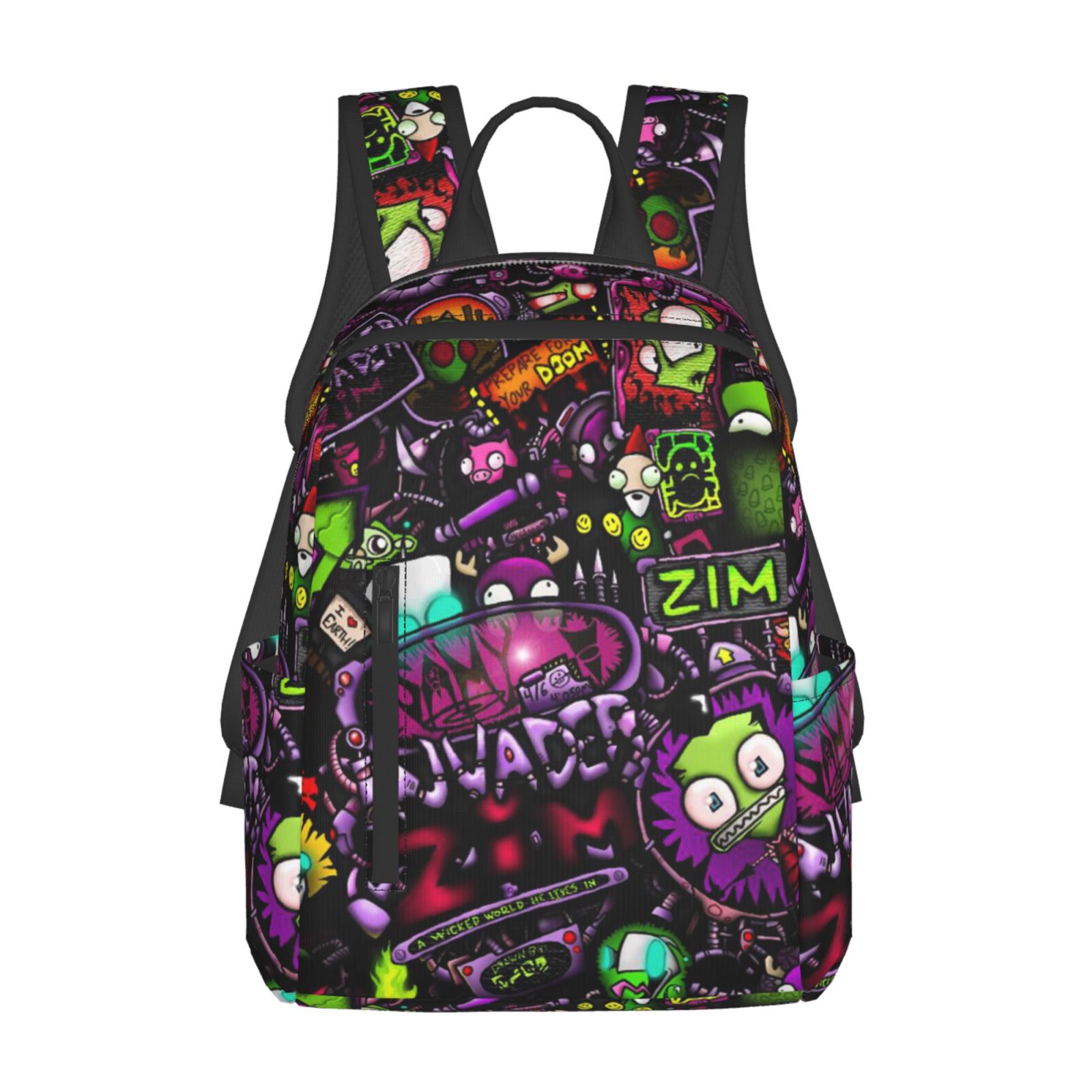 Invader Zim Backpack with Purple Doom Straps Doom! Doom! Doom! ? The Invader Zim collection is now  main image 2
