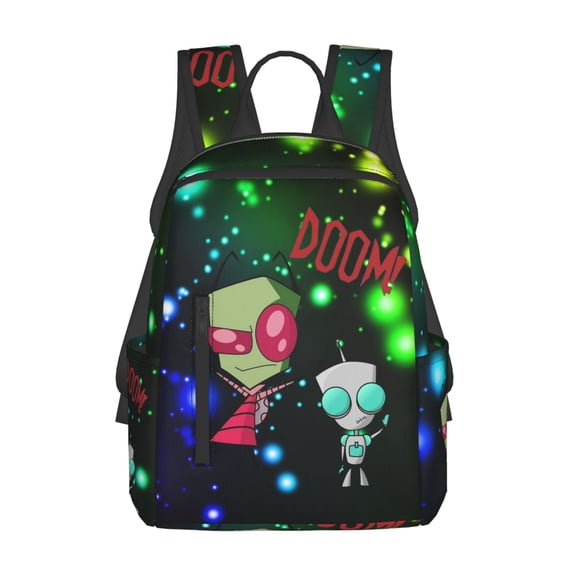 Invader Zim Casual Daypack Student Satchel Lightweight Backpack Rucksack Fashion Printed School Bag