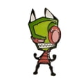 thumbnail image 1 of Invader Zim Character 1.5 Inches Tall Enamel Metal Pin, 1 of 1