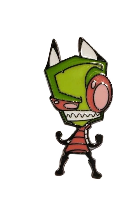 Invader Zim Character 1.5 Inches Tall Enamel Metal Pin