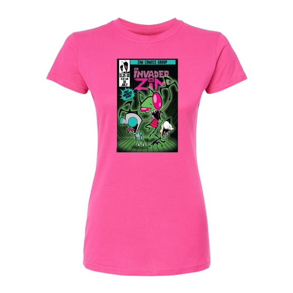 Invader Zim - Comic - Juniors Fitted Short Sleeve Graphic T-Shirt