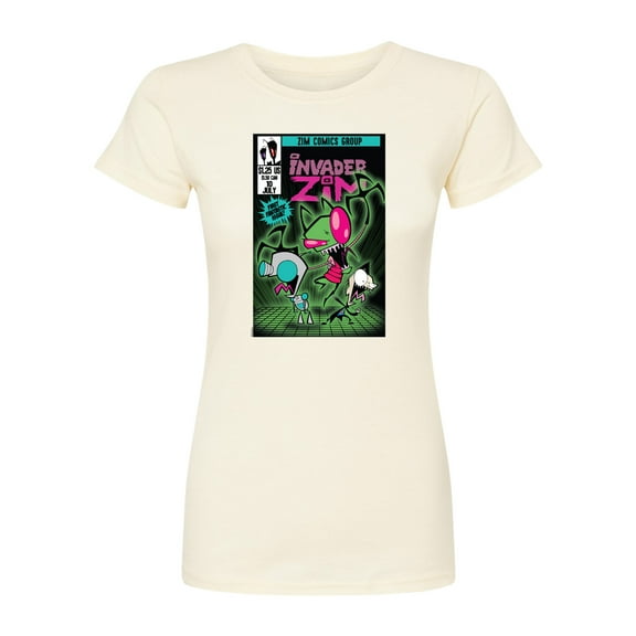 Invader Zim - Comic - Juniors Fitted Short Sleeve Graphic T-Shirt