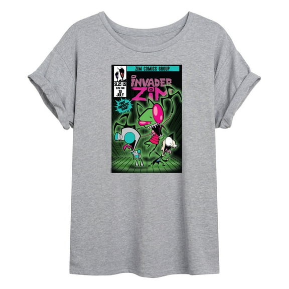 Invader Zim - Comic - Women's Oversized Graphic T-Shirt